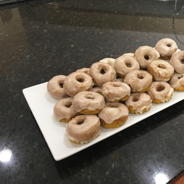 Glazed Pumpkin Donuts