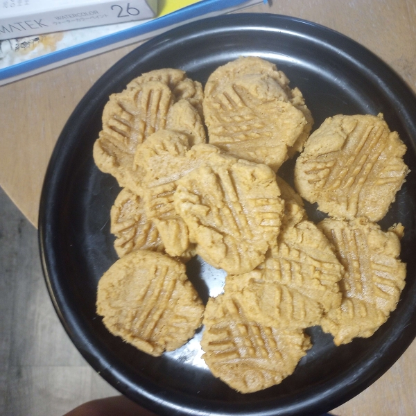 3-Ingredient Peanut Butter Cookies