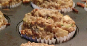 Happy Apple Zucchini Muffins