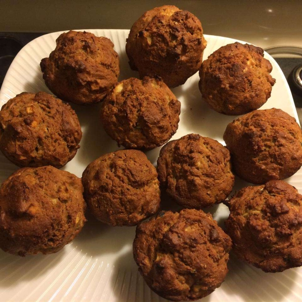 Happy Apple Zucchini Muffins