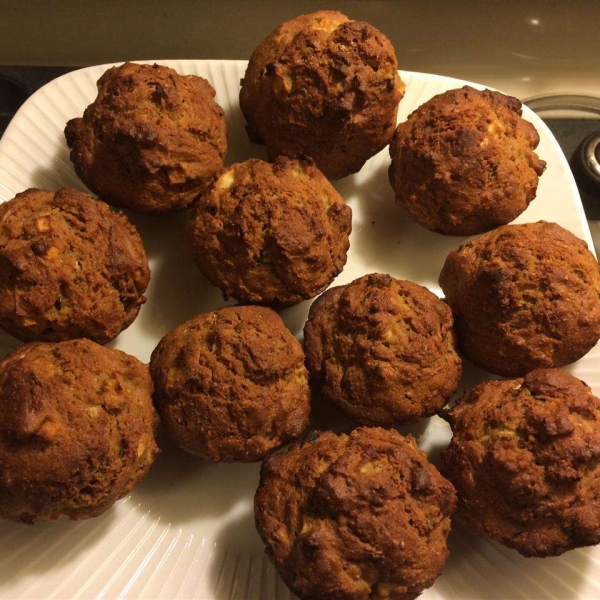 Happy Apple Zucchini Muffins