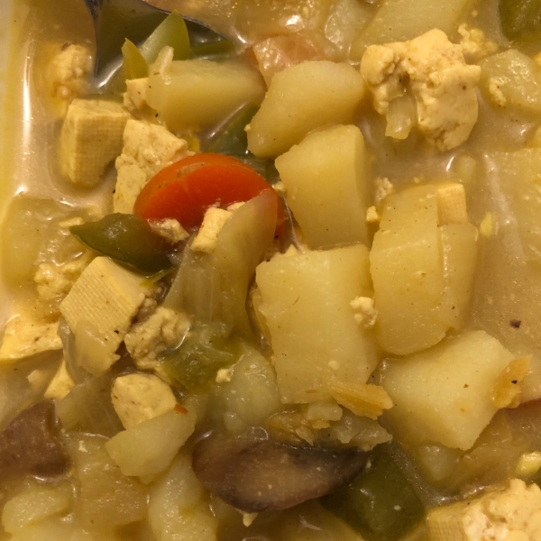Vietnamese Style Vegetarian Curry Soup