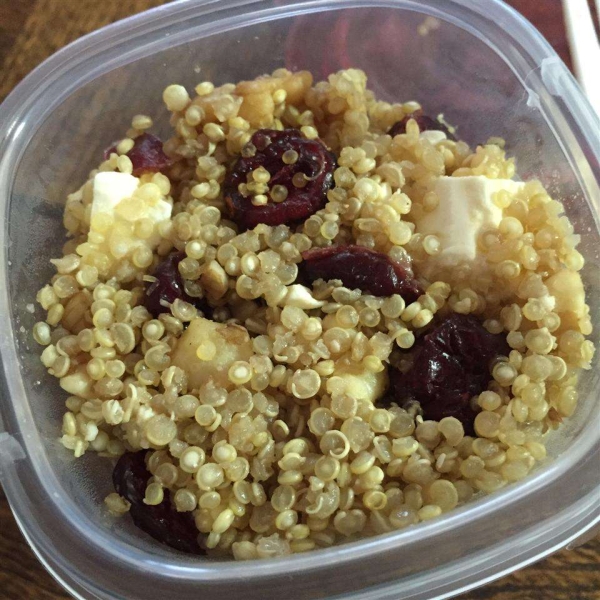 Quinoa with Feta, Walnuts, and Dried Cranberries
