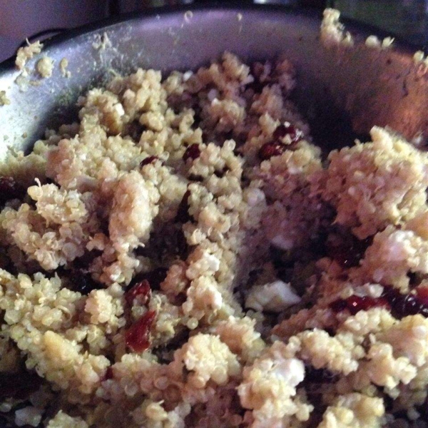 Quinoa with Feta, Walnuts, and Dried Cranberries