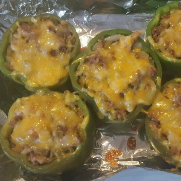 Hash Brown Hot Dish Stuffed Bell Peppers