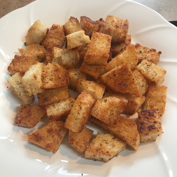 Garlic-Parmesan Croutons