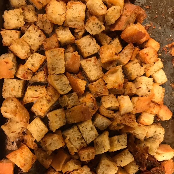 Garlic-Parmesan Croutons