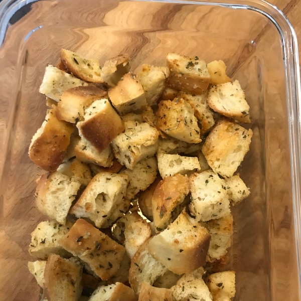 Garlic-Parmesan Croutons