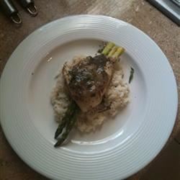 Tilapia Asparagus Bundles With White Wine Sauce