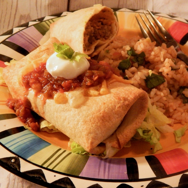 Impossible Baked Chimichangas