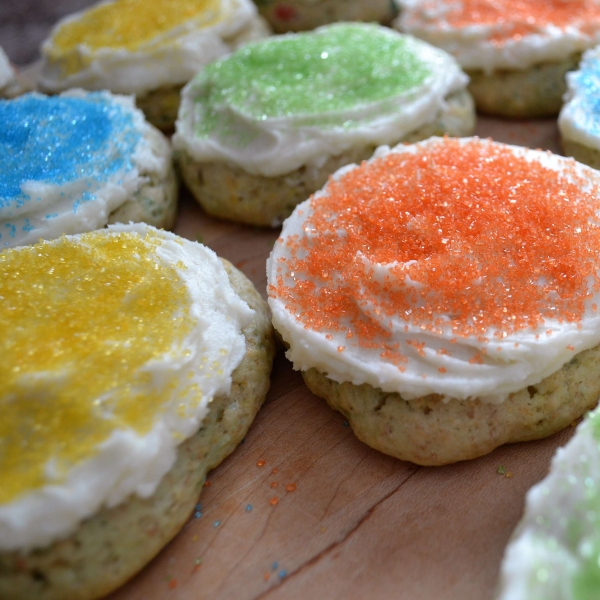 Soft Birthday Cake Cookies