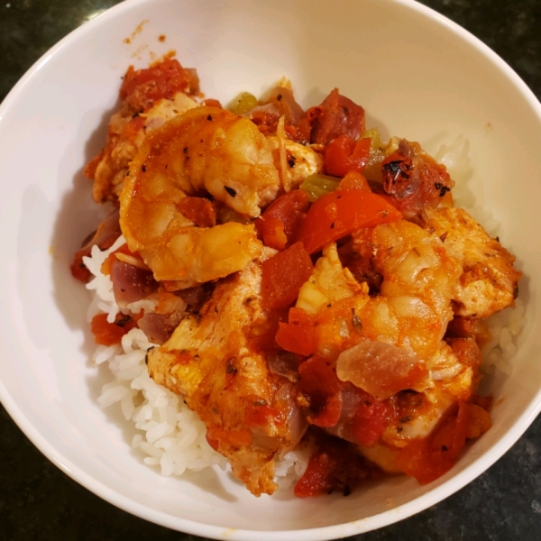 Instant Pot Jambalaya with Shrimp and Chicken