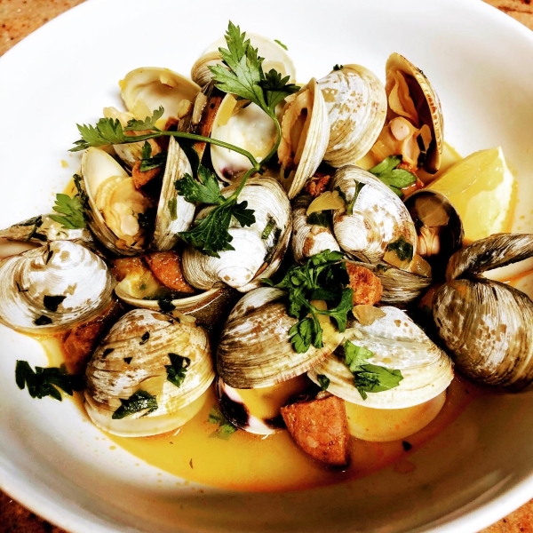 Chorizo Steamed Clams