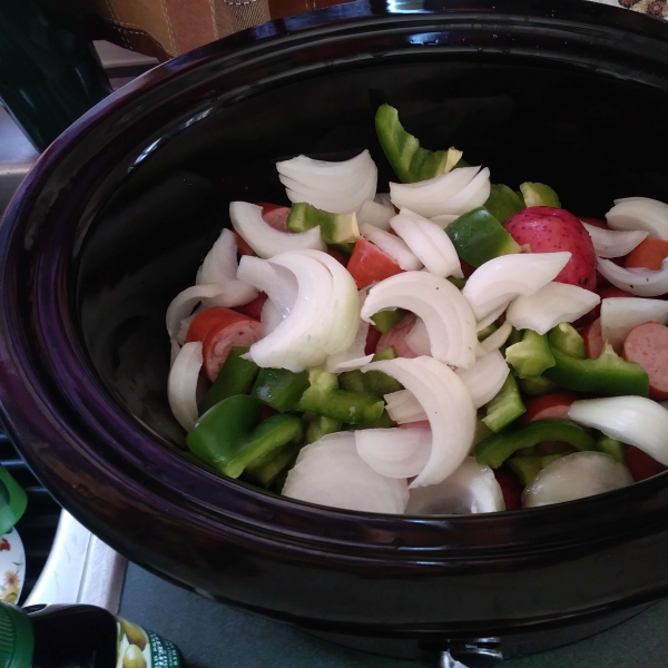 Amy's Green Beans and Sausage Dish