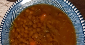 Lentil Soup with Garlicky Vinaigrette