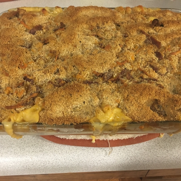 Jim's Beer Mac and Cheese Gratin