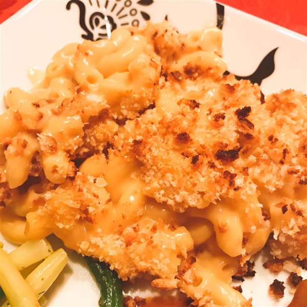 Jim's Beer Mac and Cheese Gratin