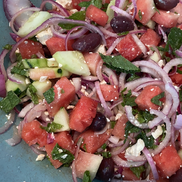 Refreshing Cucumber Watermelon Salad