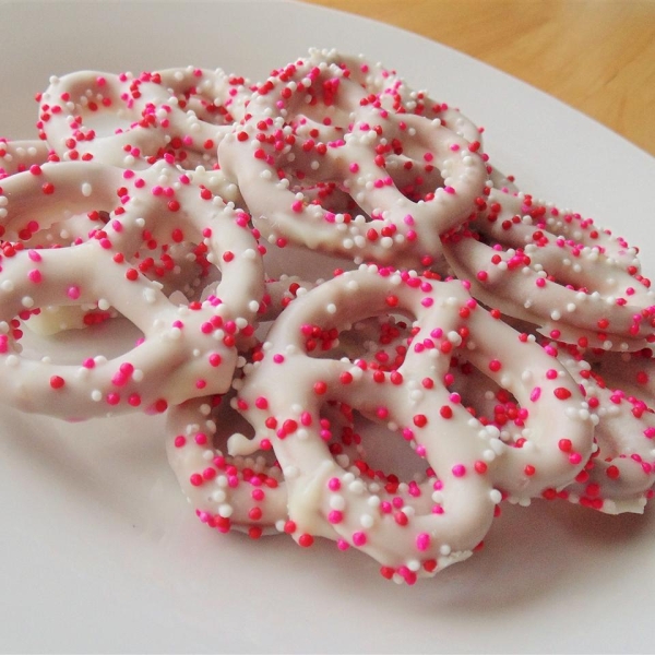 White Chocolate Covered Pretzels