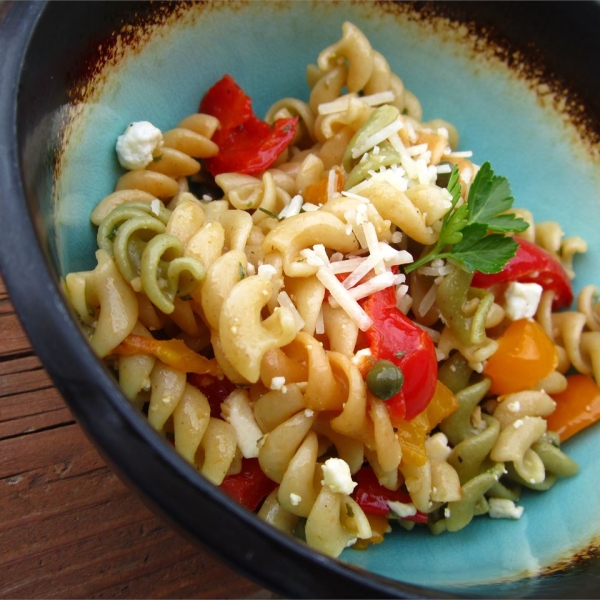 Sweet Pepper Pasta Toss