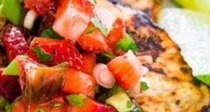 Cilantro-Lime Grilled Chicken with Strawberry Salsa