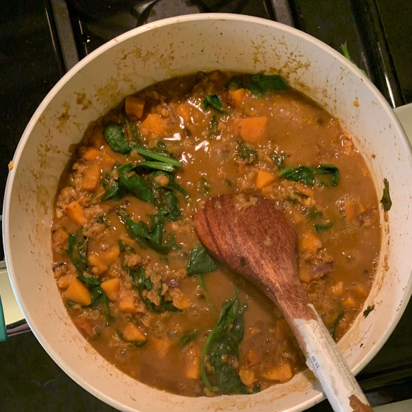 Spiced Sweet Potato Dahl