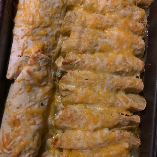 Easy Mashed Potato and Roasted Vegetable Enchiladas