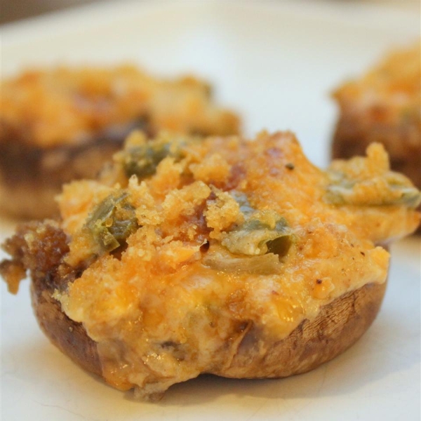 Hot and Spicy Stuffed Mushrooms