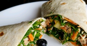 Fruit, Veggie, and Tuna Salad Wrap