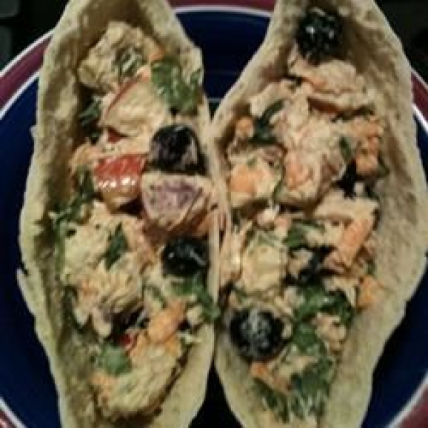 Fruit, Veggie, and Tuna Salad Wrap