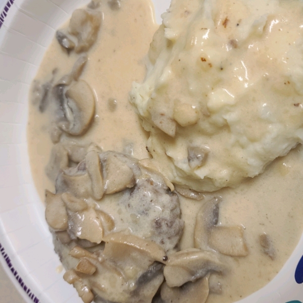 Scrumptious Salisbury Steak in Mushroom Gravy