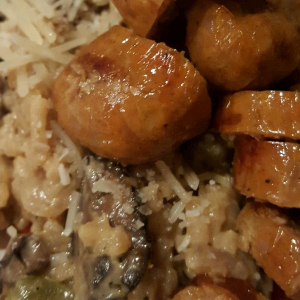 Portabello Mushroom and Pepper Risotto