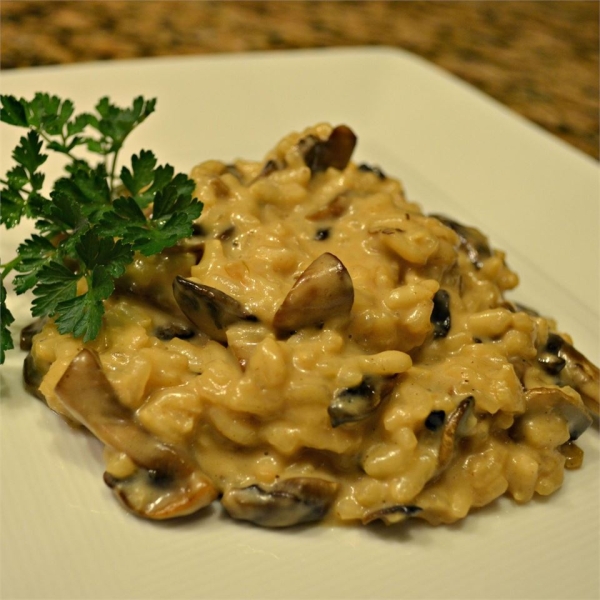 Portabello Mushroom and Pepper Risotto