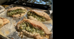 Mushroom, Broccoli, and Cheese Stuffed Chicken