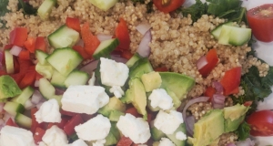 Kale, Quinoa, and Avocado Salad with Lemon Dijon Vinaigrette