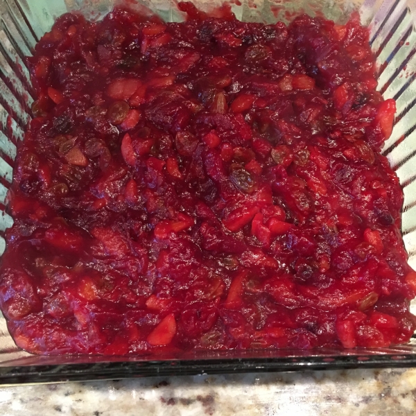 Cranberry Sauce with Apricots, Raisins, and Orange