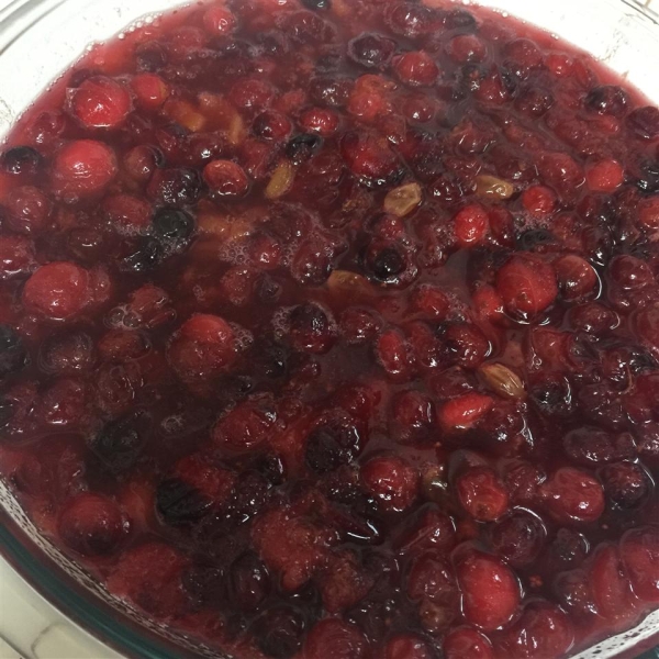 Cranberry Sauce with Apricots, Raisins, and Orange