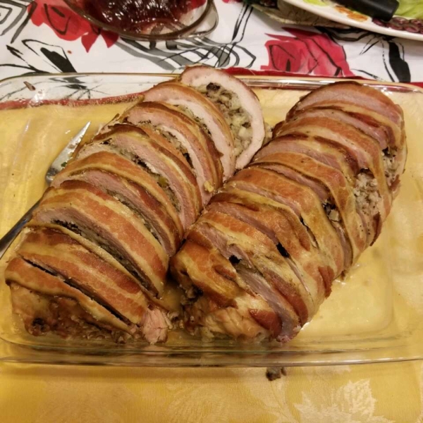 Cranberry Apple Stuffed Pork Loin