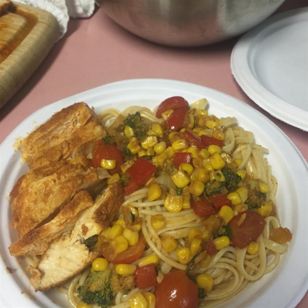 Rainforest Chicken and Pasta