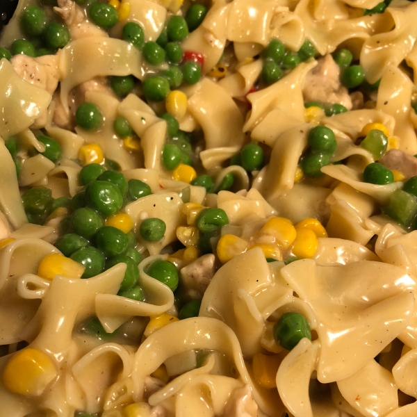 One Dish Chicken Noodles