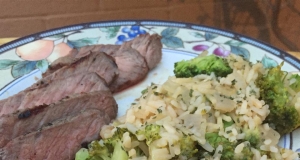 Grilled Steak & Summer Vegetable Rice