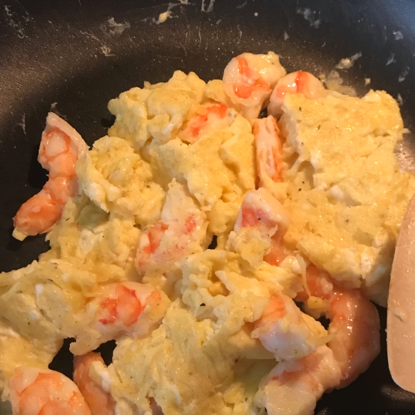 Scrambled Eggs and Shrimp