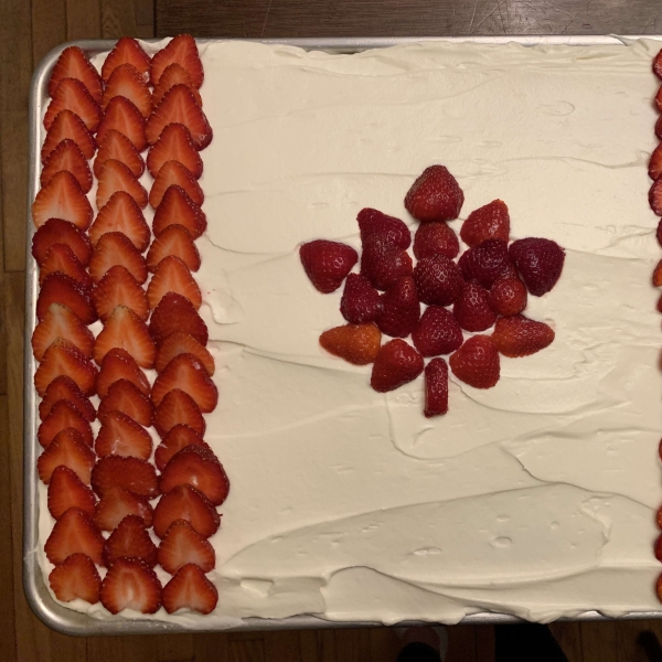 Canadian Flag Cake