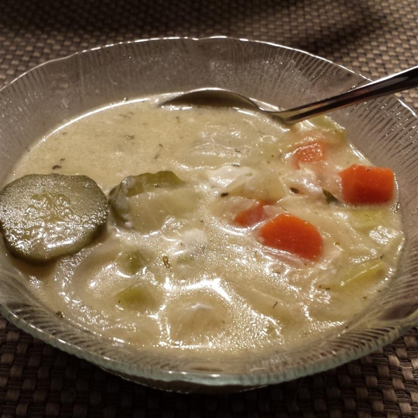 Authentic Polish Pickle Soup (Zupa Orgorkowa)