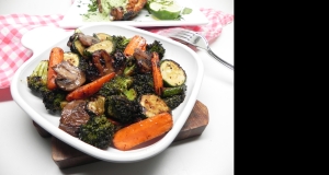 Grilled Vegetables with Homemade Teriyaki Sauce