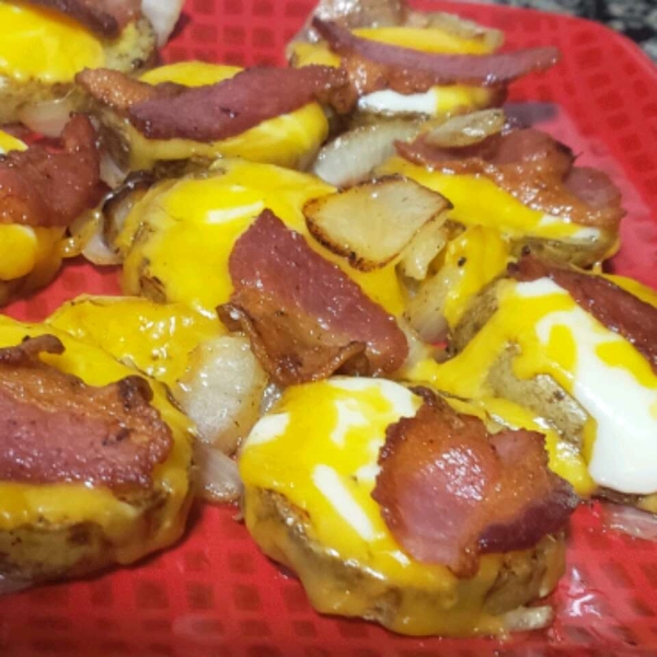 Cheese and Bacon Potato Rounds