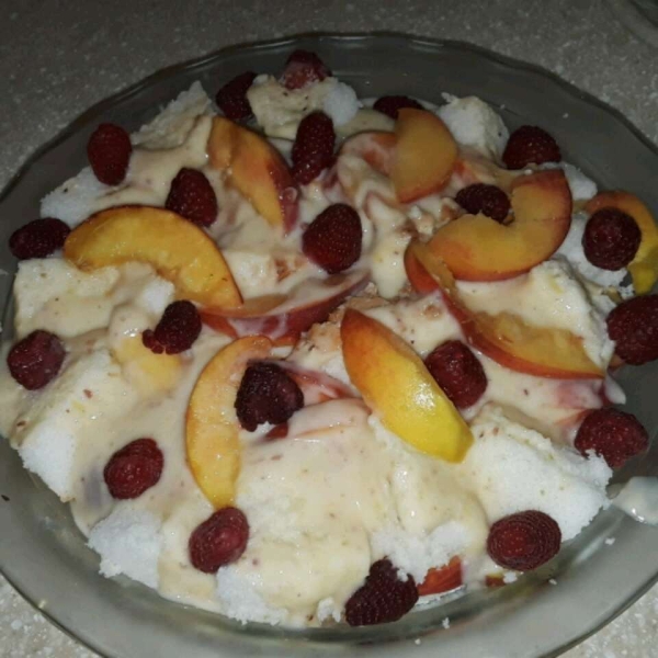 Fresh Peach Trifle