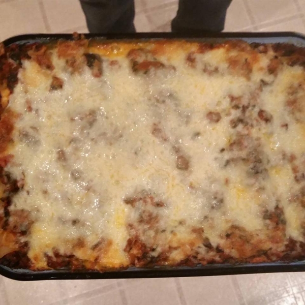 Spinach and Beef Lasagna