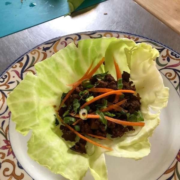 Asian-Style Ground Beef Cabbage Wraps