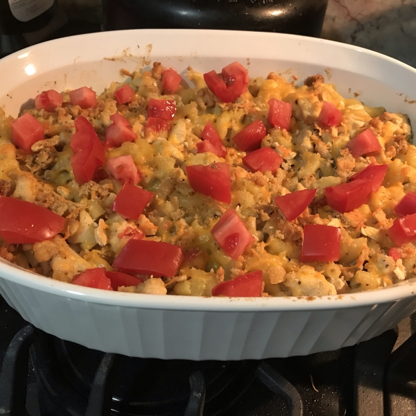 Garlic Chicken Mac and Cheese